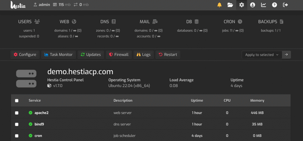 hestiacp-1024x478 Găzduire Web Gratuită cu Vigoweb.shop – Tot ce Trebuie să Știi